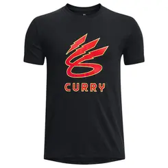 Camiseta de Treino Infantil Under Armour Curry Lightning Logo
