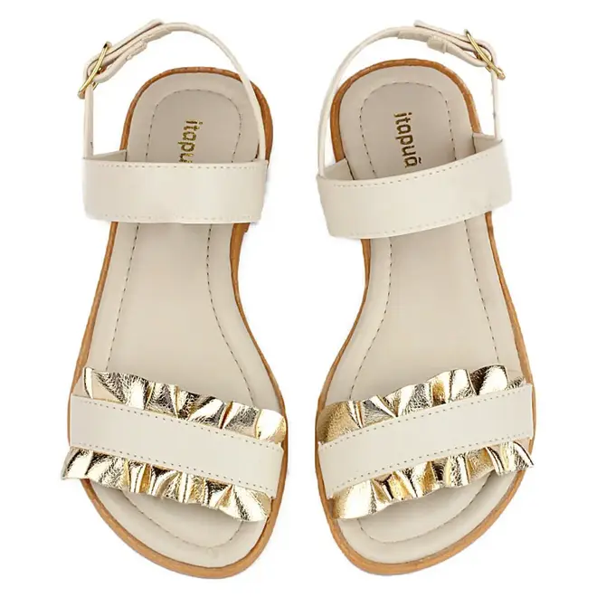 Sandália Flat Infantil Feminina Itapuã - Off White