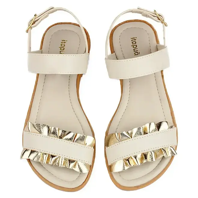 Sandália Flat Infantil Feminina Itapuã - Off White