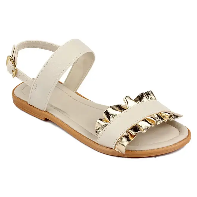 Sandália Flat Infantil Feminina Itapuã - Off White