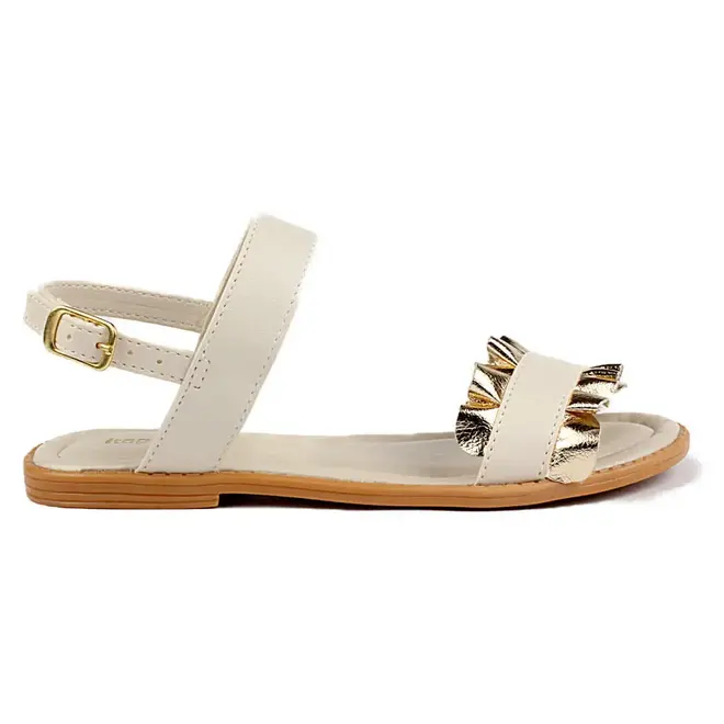 Sandália Flat Infantil Feminina Itapuã - Off White