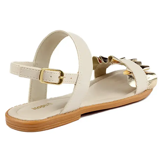 Sandália Flat Infantil Feminina Itapuã - Off White
