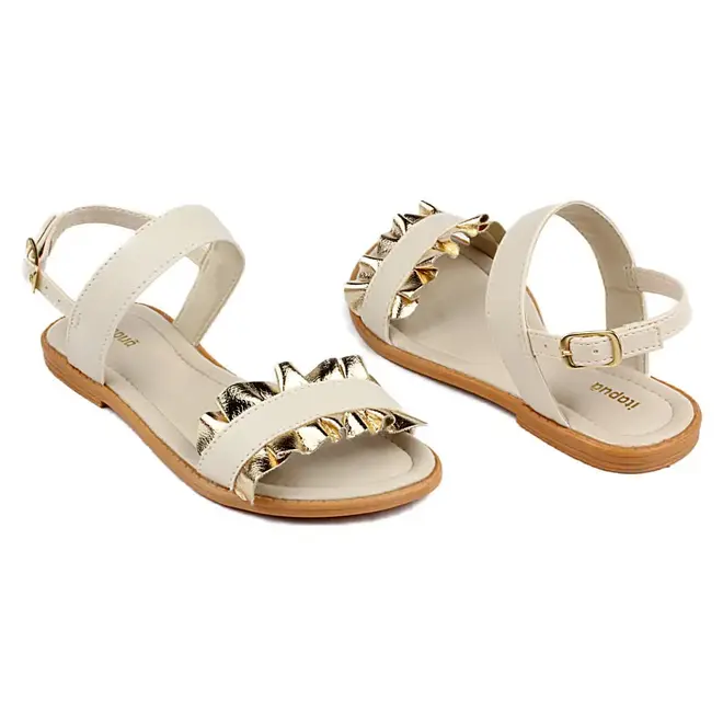 Sandália Flat Infantil Feminina Itapuã - Off White