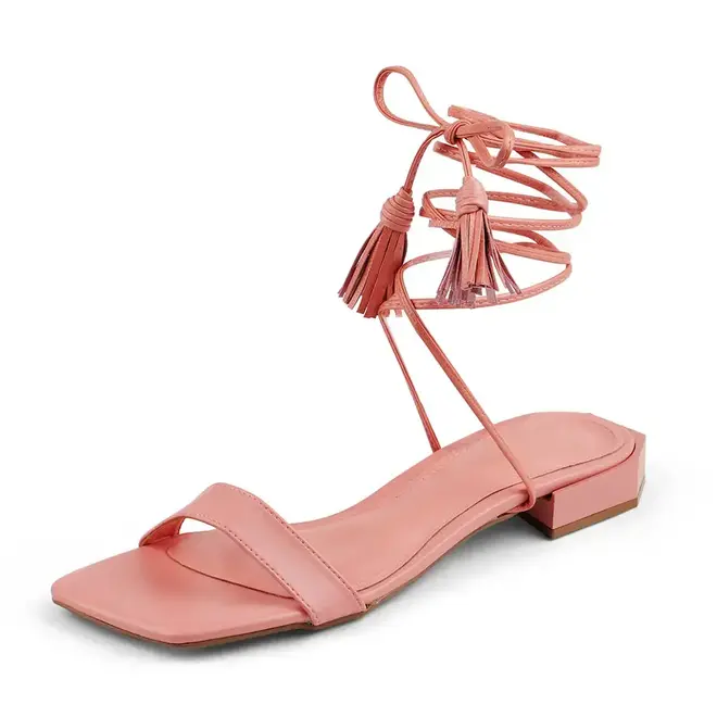 Sandália Itapuã Flat Amarração Feminino Coral