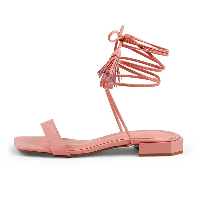Sandália Itapuã Flat Amarração Feminino Coral
