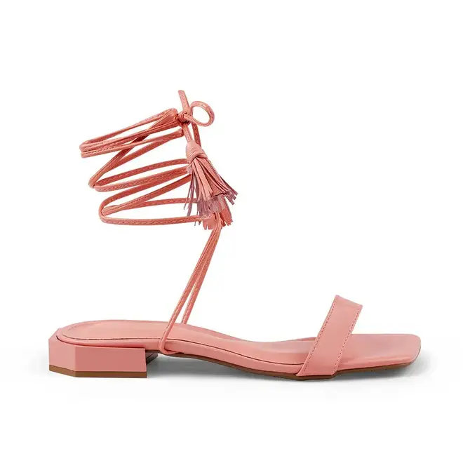 Sandália Itapuã Flat Amarração Feminino Coral
