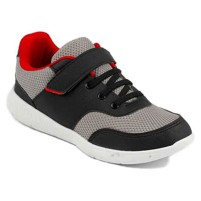 Tênis Casual Juvenil Itapuã Preto e Vermelho Masculino