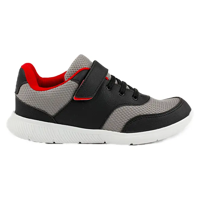 Tênis Casual Juvenil Itapuã Preto e Vermelho Masculino
