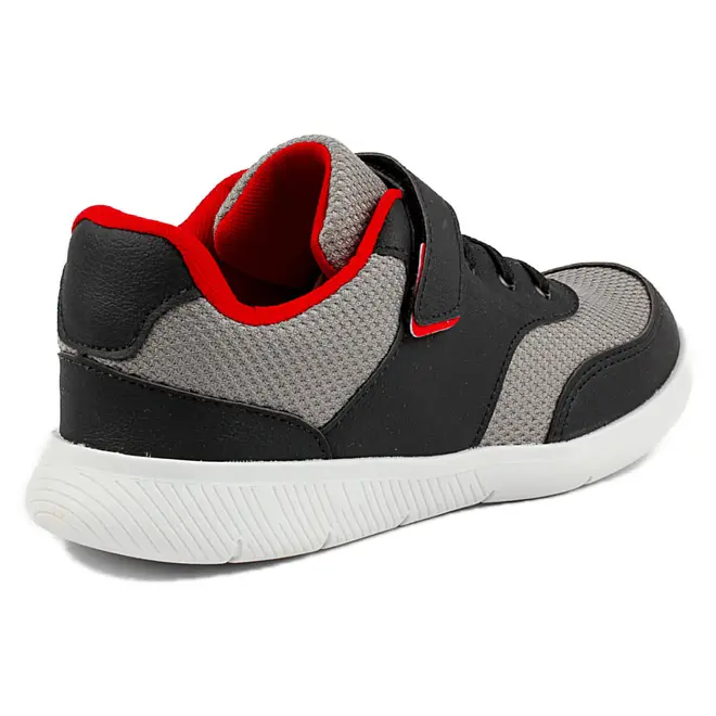 Tênis Casual Juvenil Itapuã Preto e Vermelho Masculino