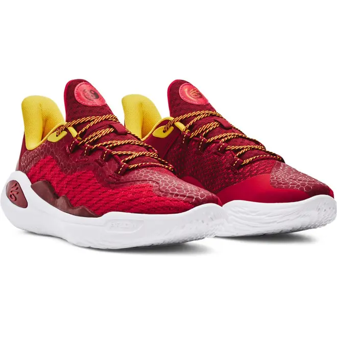 Kit 1 Tênis de Basquete Under Armour  Curry 11 Bruce Lee Fire e 1 Mala Undeniable 5.0
