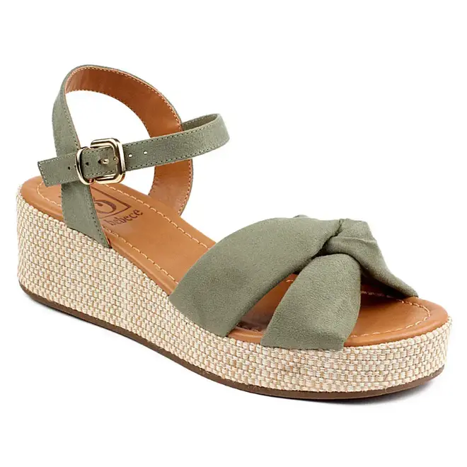 Sandália Flatform Bebecê - Oliva