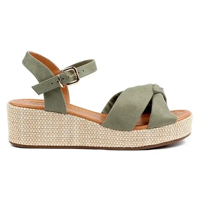 Sandália Flatform Bebecê - Oliva