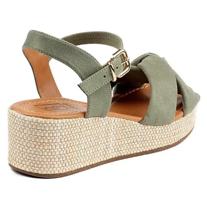 Sandália Flatform Bebecê - Oliva