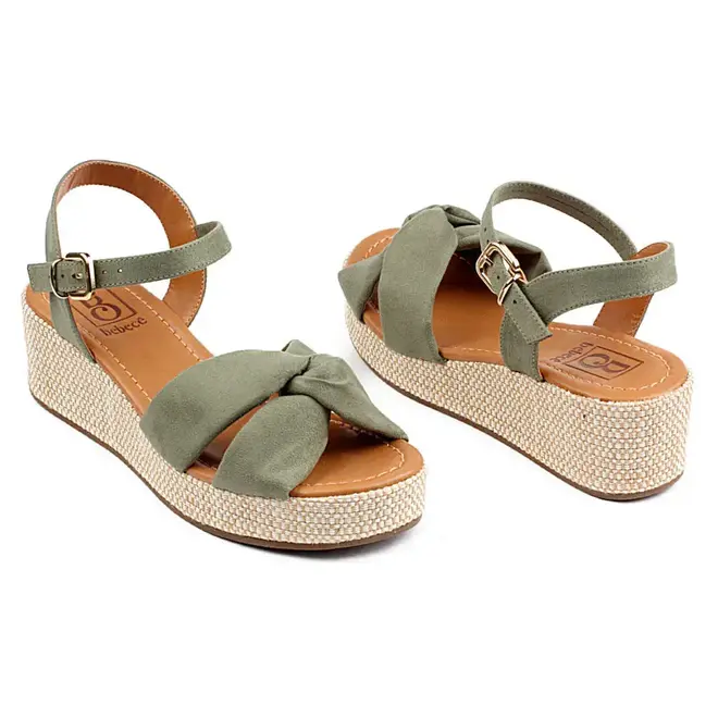 Sandália Flatform Bebecê - Oliva