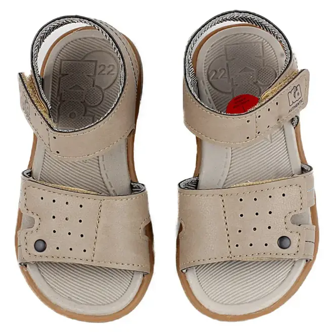 Sandália Flat Infantil Masculina Kidy - Bege