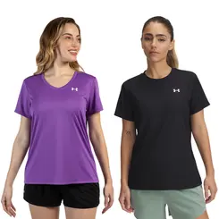 Kit 2 Camisetas de Treino Under Armour Tech Solid Feminino
