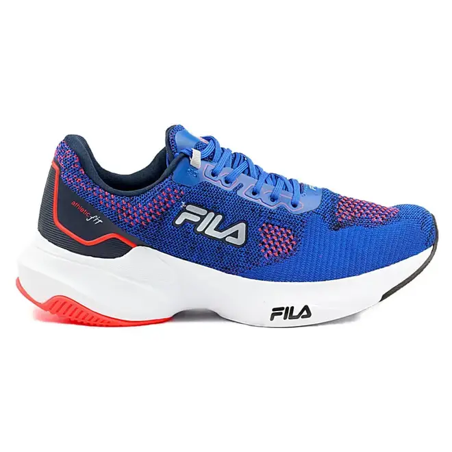 Tênis Fila Fit Azul e Laranja Masculino
