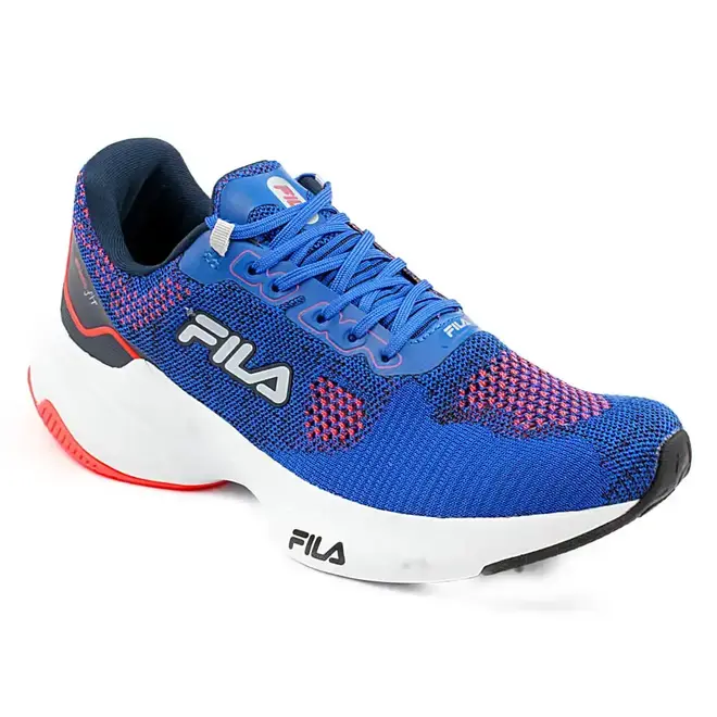 Tênis Fila Fit Azul e Laranja Masculino
