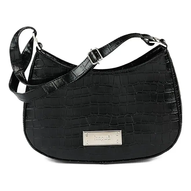 Bolsa Baguete Croco Itapuã Preta