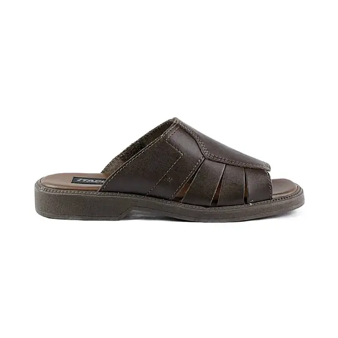 Chinelo Slide Itapuã Couro Marrom Masculino