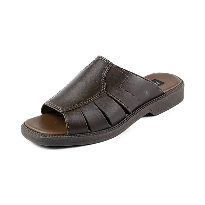 Chinelo Slide Itapuã Couro Marrom Masculino