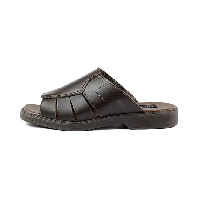 Chinelo Slide Itapuã Couro Marrom Masculino