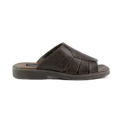 Chinelo Slide Itapuã Couro Marrom Masculino