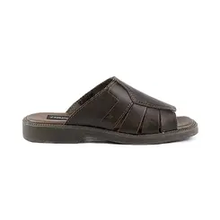 Chinelo Slide Itapuã Couro Marrom Masculino