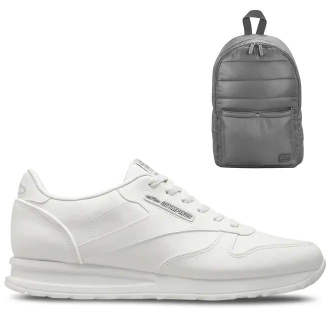 Kit 1 Tênis Olympikus Jogging 100 e 1 Mochila Olympikus Puffer