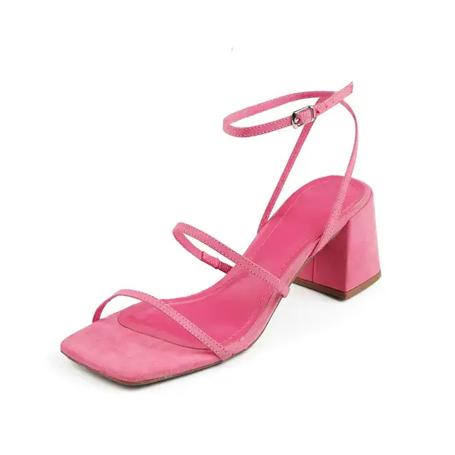 Sandália Itapuã Salto Bloco Rosa Feminino