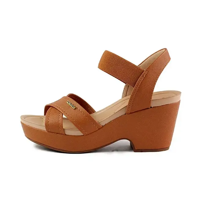 Sandália Plataforma Modare Feminino - Camel