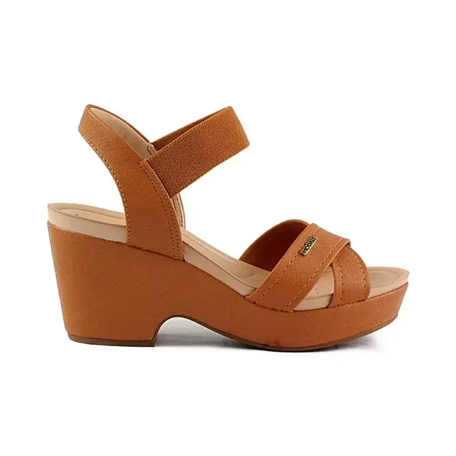 Sandália Plataforma Modare Feminino - Camel