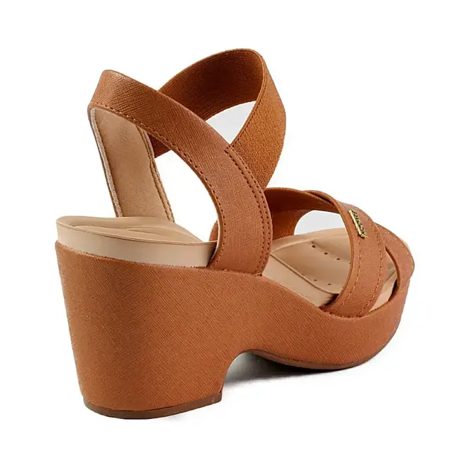Sandália Plataforma Modare Feminino - Camel