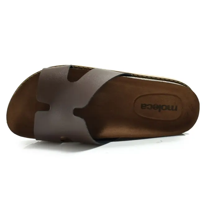 Sandália Flat Feminina Moleca Marrom 5500.100.9569
