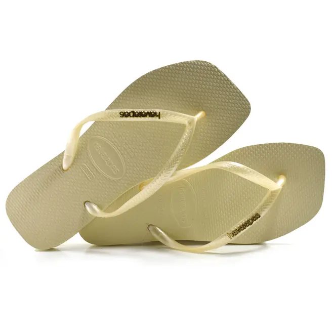 Chinelo Feminino Havaianas Slim Square Amarelo 4148257