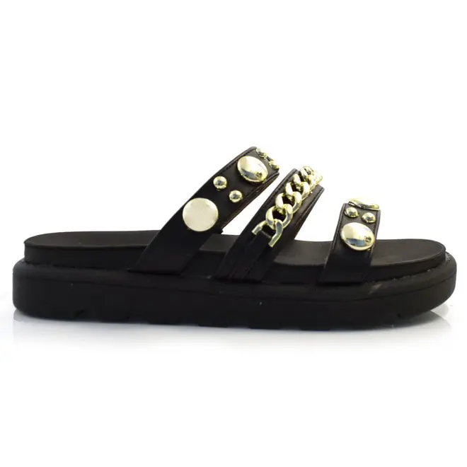 Sandália Flat Feminina Vizzano Preto 6510.102.7286