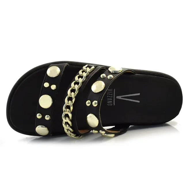 Sandália Flat Feminina Vizzano Preto 6510.102.7286