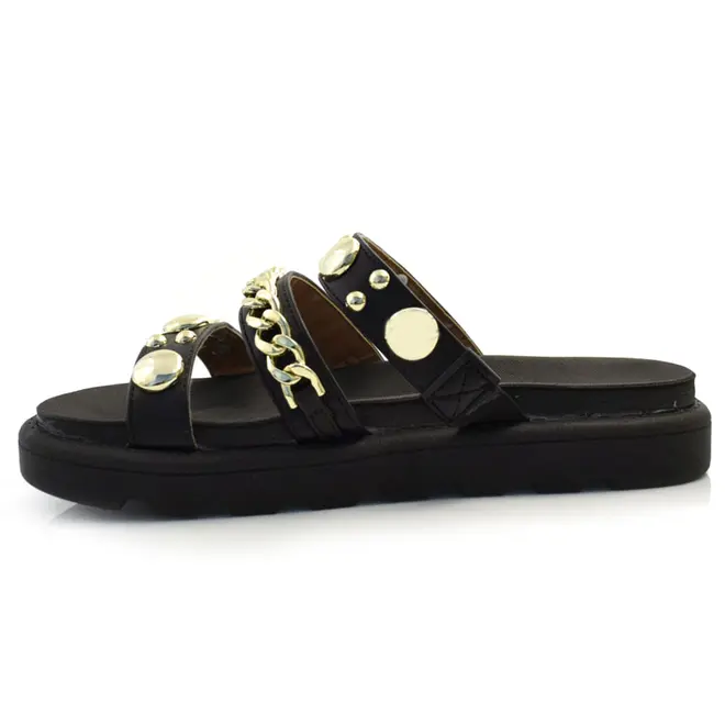 Sandália Flat Feminina Vizzano Preto 6510.102.7286