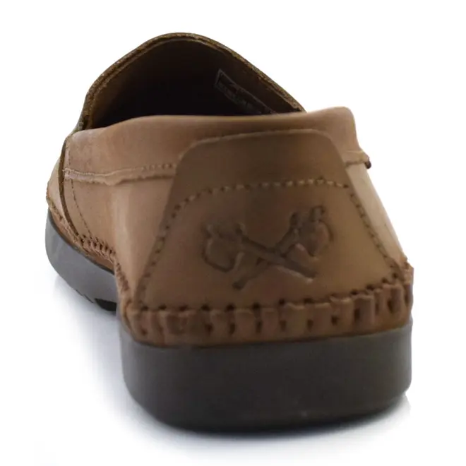 Sapatilha de Couro Masculina Free Way Logan Marrom LOGANX-1