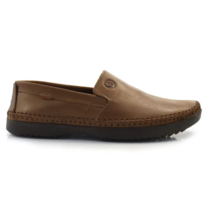 Sapatilha de Couro Masculina Free Way Logan Marrom LOGANX-1