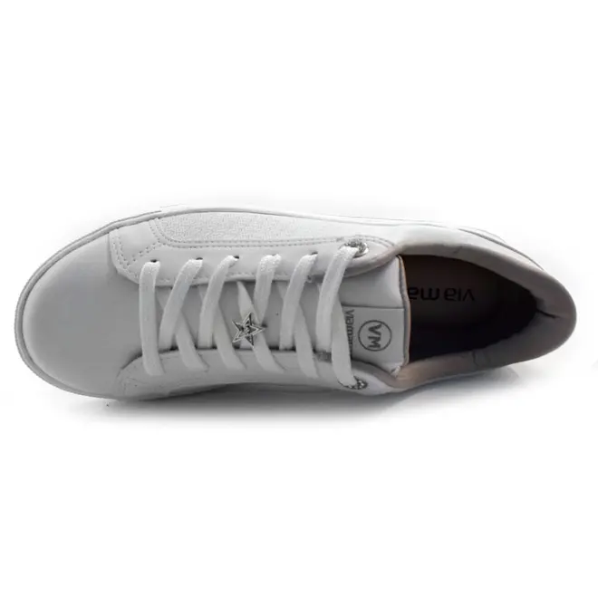 Tênis Casual Feminino Via Marte Branco 010-013-01