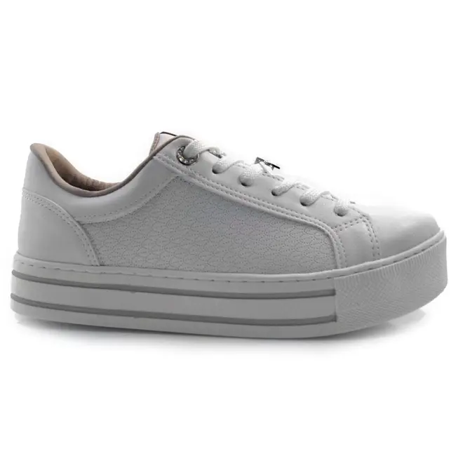 Tênis Casual Feminino Via Marte Branco 010-013-01
