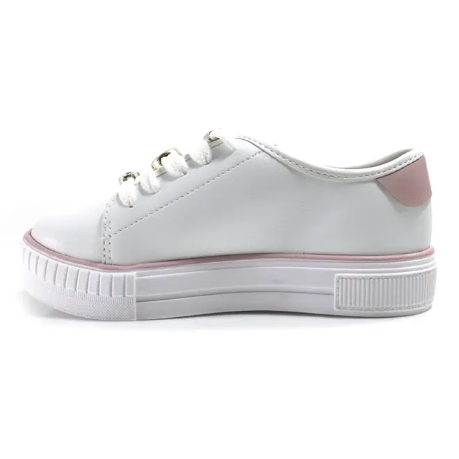 Tênis Infantil de Menina Molekinha do 26 ao 34 Branco 2565.113.9569