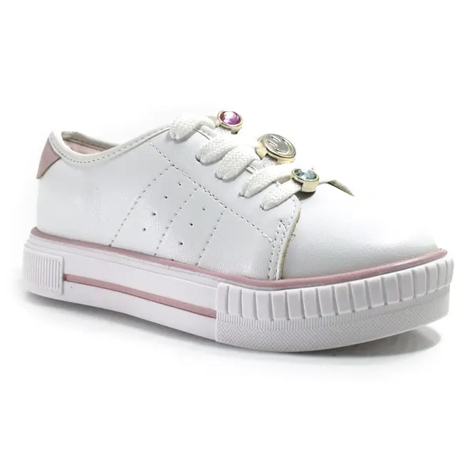 Tênis Infantil de Menina Molekinha do 26 ao 34 Branco 2565.113.9569