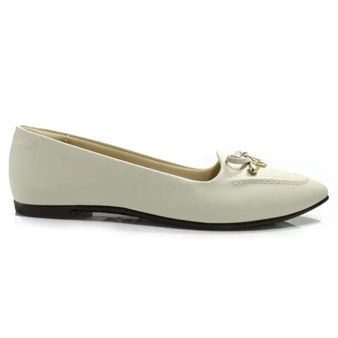 Sapatilha Feminina Moleca Off White 5635.863.7800