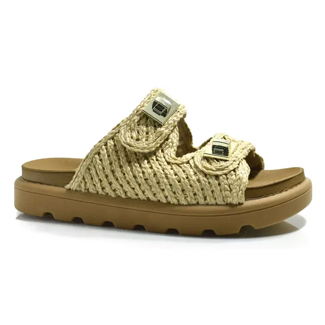 Sandália Flat Feminina Vizzano Bege 6510.119.30367