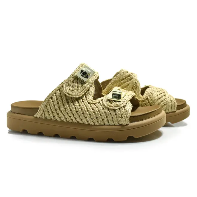 Sandália Flat Feminina Vizzano Bege 6510.119.30367
