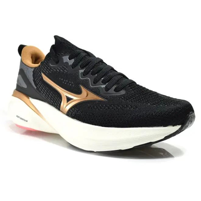Tênis Feminino Mizuno Glow 3 Preto 101133133