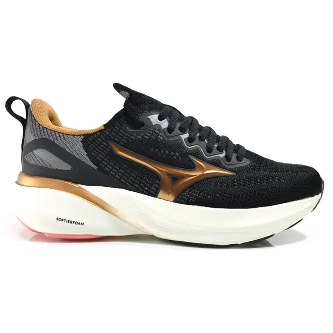 Tênis Feminino Mizuno Glow 3 Preto 101133133