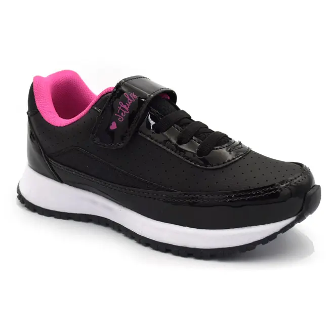 Tênis Infantil Feminino Jet Kids Preto 10.158
